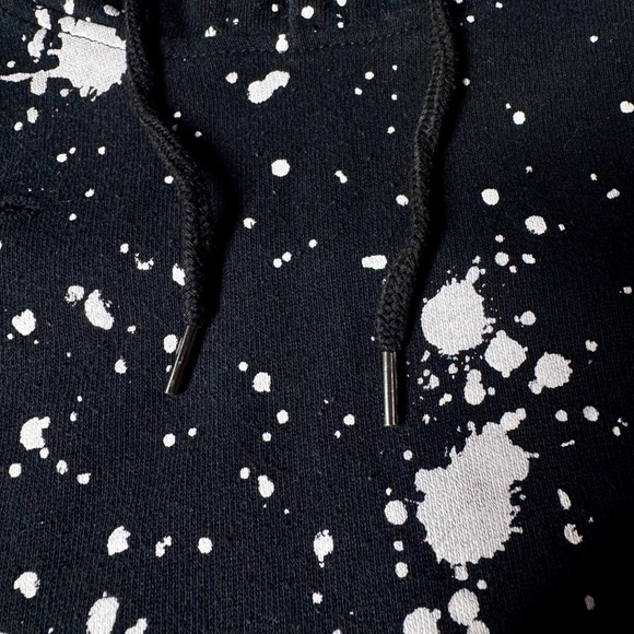 Brooklyn Cloth Mfg Co Lightweight Short-Sleeve Hoodie – White Splatter Print - Picture 12 of 12